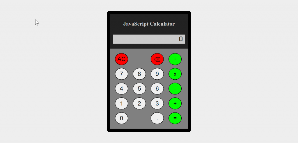 A JavaScript calculator.