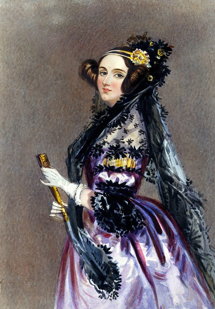 A portrait of Lady Augusta Ada Lovelace.